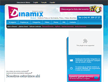 Tablet Screenshot of dinamix.eu